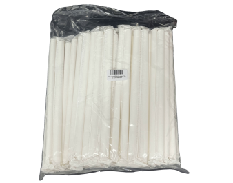 PAILLE EN PAPIER BUBBLE TEA 12 X 240 MM 100 P.