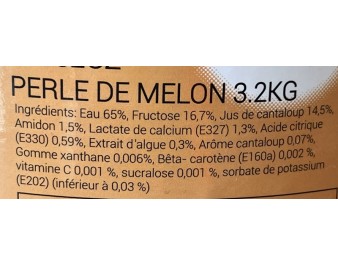 PERLE DE FRUIT MELON BUBBLE TEA