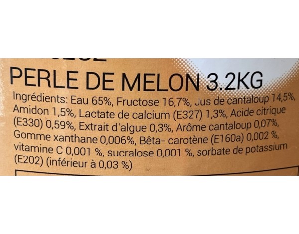 PERLE DE FRUIT MELON BUBBLE TEA