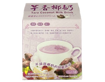 PREPARATION POUR BOISSON  AU TARO ET A LA NOIX DE COCO