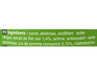 PREPARATION POUR BOISSON A LA POMME