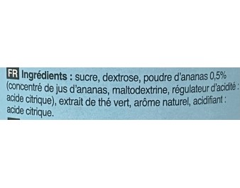 PREPARATION POUR BOISSON ANANAS COCO