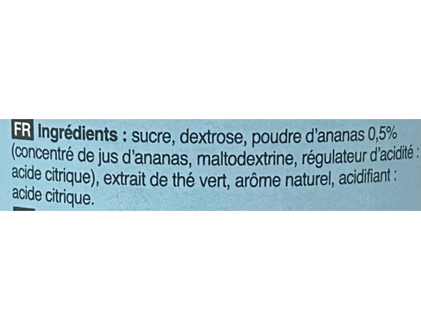 PREPARATION POUR BOISSON ANANAS COCO