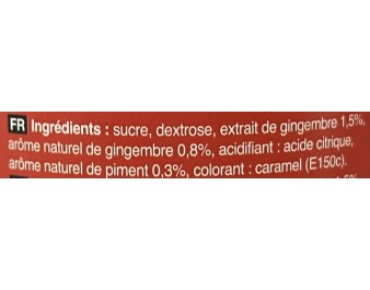 PREPARATION POUR BOISSON AU GINGEMBRE FORT