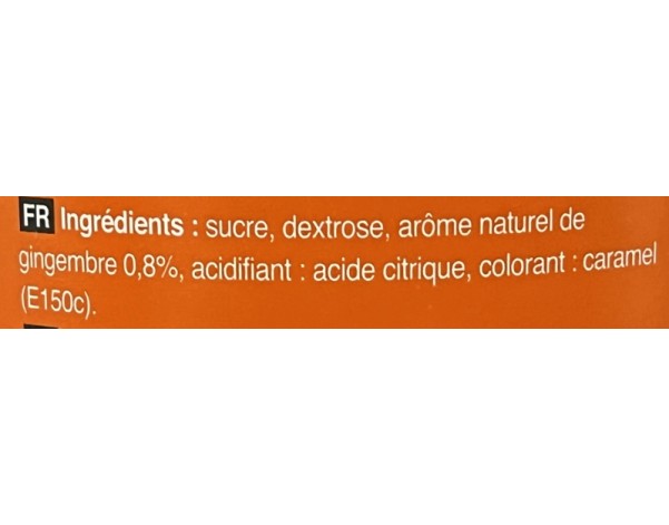 PREPARATION POUR BOISSON AU GINGEMBRE