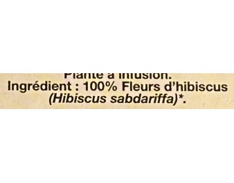 TISANE AU BISSAP / HIBISCUS BLANC 20 P. BIO