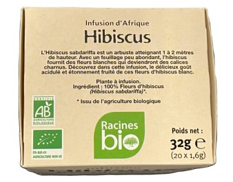 TISANE AU BISSAP / HIBISCUS BLANC 20 P. BIO
