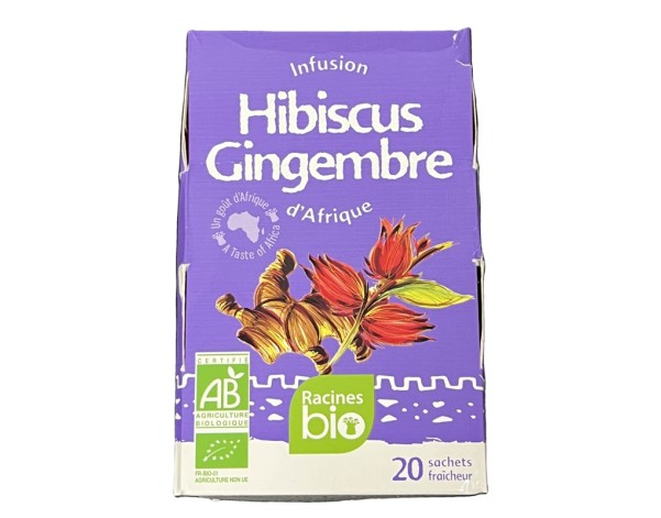 TISANE AU BISSAP / HIBISCUS ET GINGEMBRE 20 P. BIO