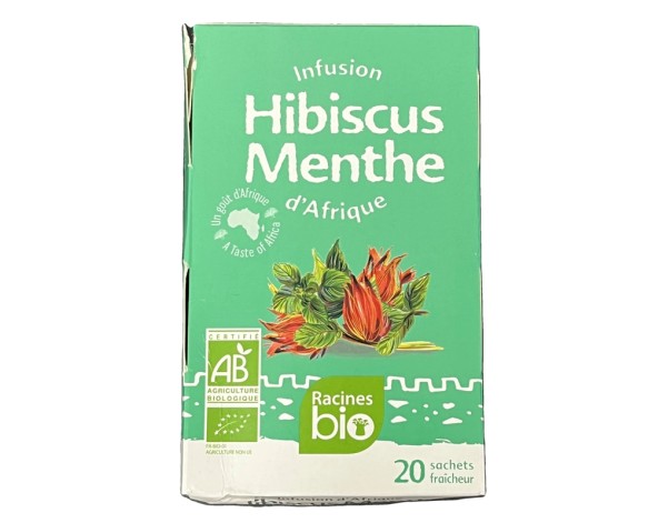 TISANE AU BISSAP / HIBISCUS MENTHE 20 P. BIO