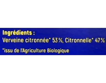 TISANE VERVEINE ET CITRONNELLE 10 P. BIO