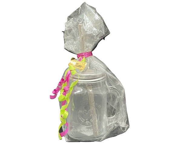 VERRE BUBBLE TEA AVEC PAILLE  400 ML