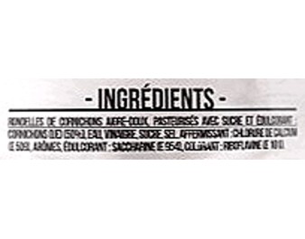 CONCOMBRE MARINE EN TRANCHE