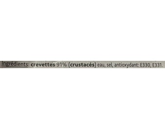 CREVETTES DECORTIQUEES 100/200 ****