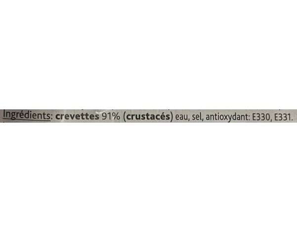CREVETTES DECORTIQUEES 100/200 ****