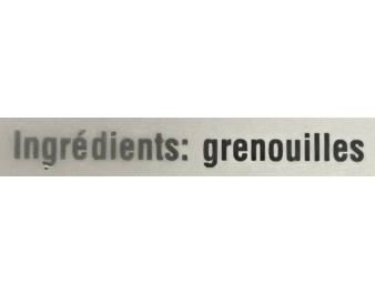 CUISSE DE GRENOUILLE 6/8 ****