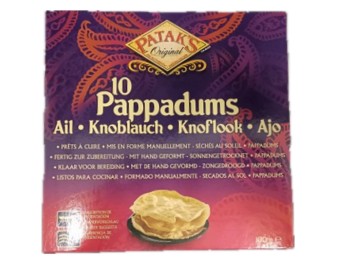 PAPPADUMS A L’AIL