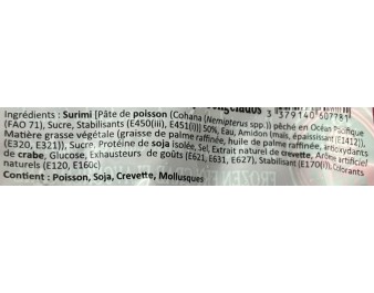 PATE DE SURIMI AROME CRABE ****