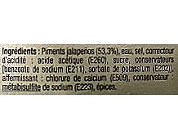 PIMENT JALAPENOS EMINCE