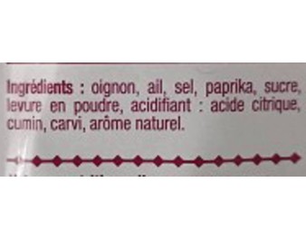 POUDRE ASSAISONNEMENT GUACAMOLE MIX’