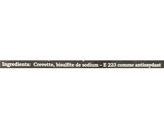 QUEUE DE CREVETTE 16/20 VANAMEI 70% ****