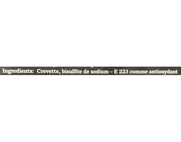 QUEUE DE CREVETTE 16/20 VANAMEI 70% ****