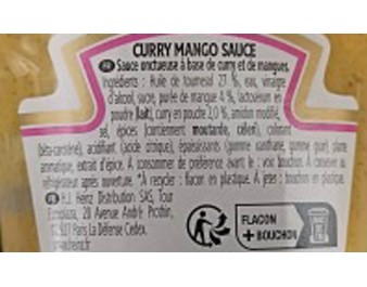 SAUCE AU CURRY MANGUE