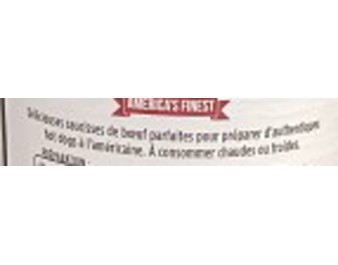 SAUCISSE DE BOEUF HALAL 8 P.
