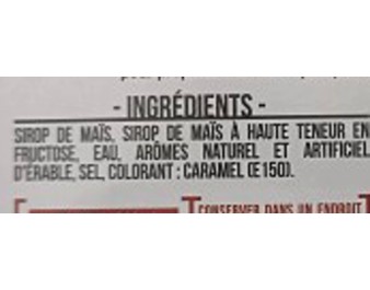SIROP POUR PANCAKE