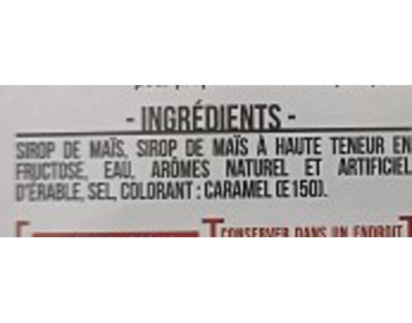 SIROP POUR PANCAKE