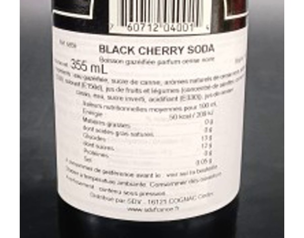 SODA CERISE NOIRE
