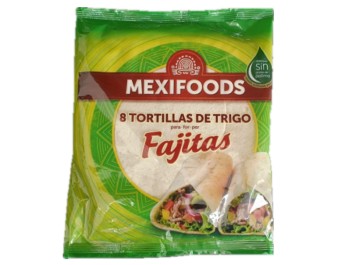 TORTILLAS DE BLE 20 CM 8 P.