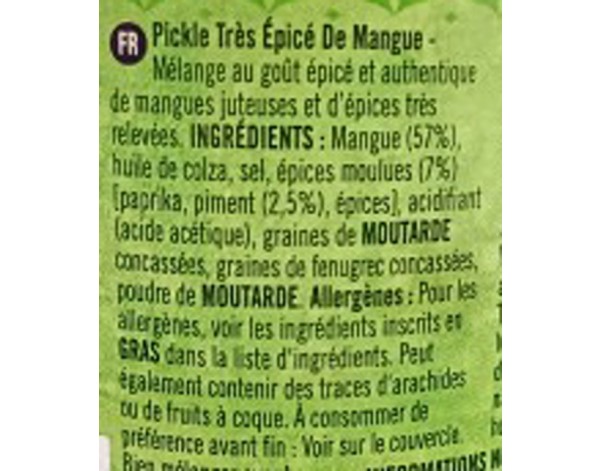 MELANGE A LA MANGUE ET AU PIMENT FORT