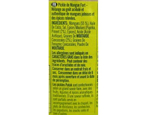 MELANGE A LA MANGUE ET AU PIMENT FORT