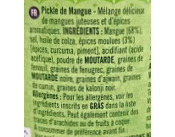MELANGE A LA MANGUE ET AU PIMENT MOYEN