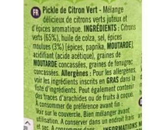 MELANGE DE CITRON MOYEN-FORT