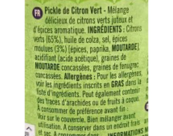 MELANGE DE CITRON MOYEN-FORT