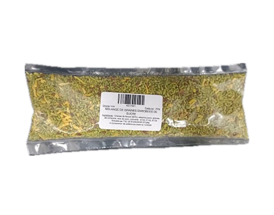 MELANGE DE GRAINES ENROBEES DE SUCRE