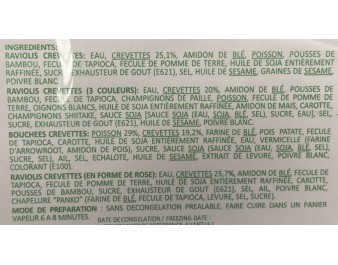 ASSORTIMENT COLLATION A LA VAPEUR 20 P. ****