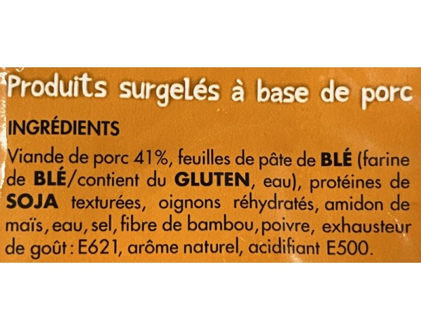 BOUCHEE AU PORC 20 P. ****
