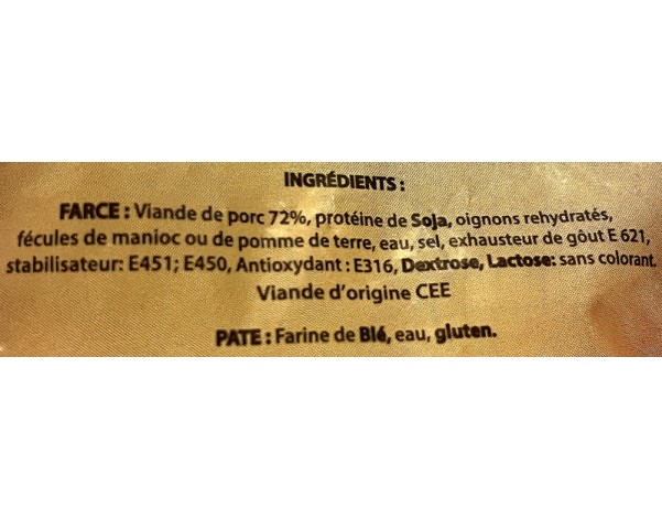 BOUCHEE AU PORC 20 P. ****