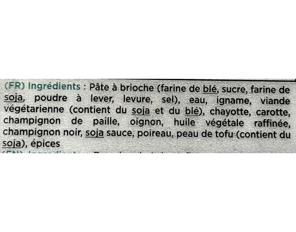 BRIOCHE VEGETARIEN 6 P. ****