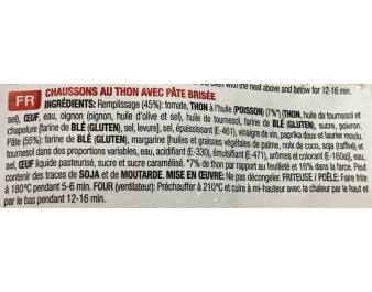 CHAUSSON AU THON ****