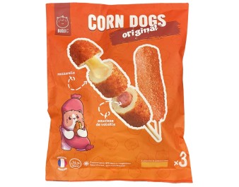 CORN DOGS SAUCISSE VOLAILLE MOZZARELLA ORIGINAL HALAL 3 P. ****
