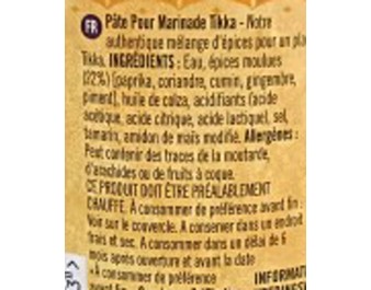 PATE DE CURRY TIKKA DOUX