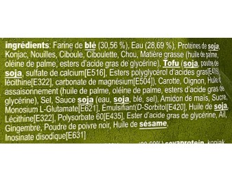 RAVIOLIS AUX LEGUMES 50 P. ****