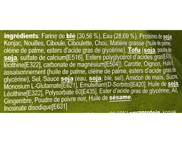 RAVIOLIS AUX LEGUMES 50 P. ****