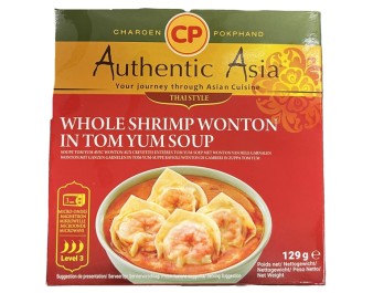 SOUPE RAVIOLIS AUX CREVETTES TOM YUM ****
