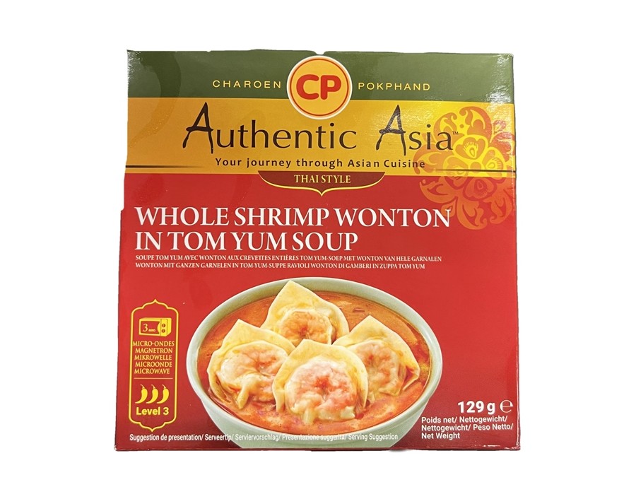 SOUPE RAVIOLIS AUX CREVETTES TOM YUM ****