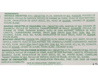 ASSORTIMENT COLLATION A LA VAPEUR 20 P. ****