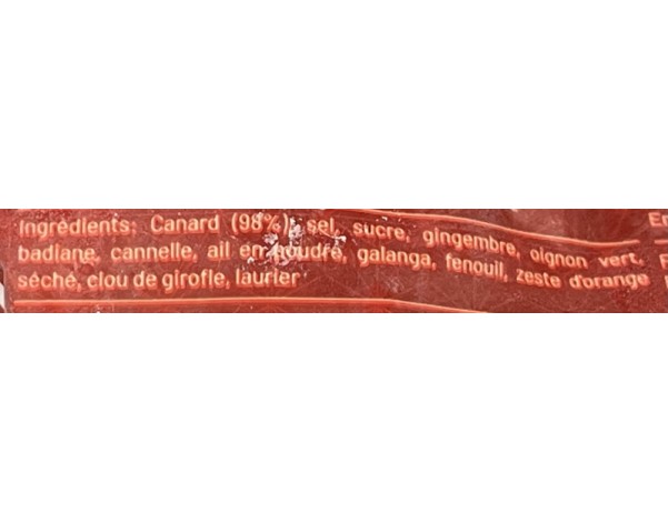 CANARD LAQUE DESOSSE 600/650 2 P. HALAL ****